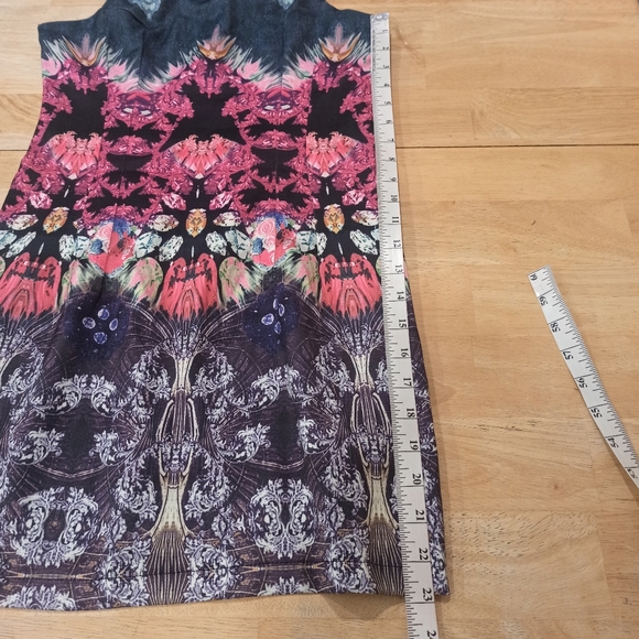 Lulu’s Rococo Supernova Fuchsia Mirror Print Dress Sz S  Small Kaleidoscope - Picture 16 of 16